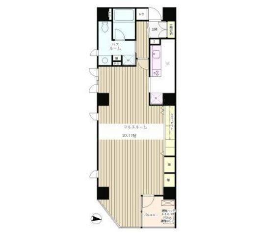 クレイドル日本橋の物件間取画像