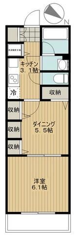 メルヴェーユ馬込の物件間取画像