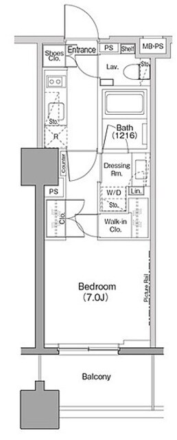 ザ・パークハビオ木場の物件間取画像