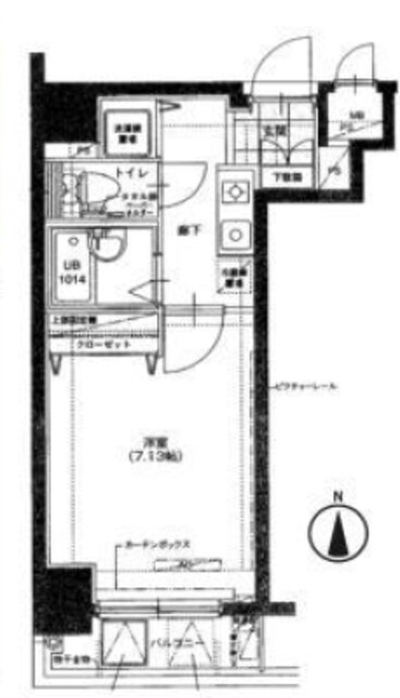ドルチェ銀座東・壱番館の物件間取画像