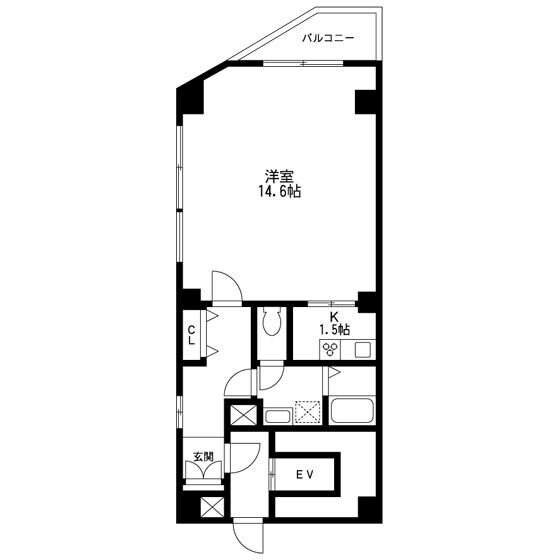 LYNX日本橋本町の物件間取画像