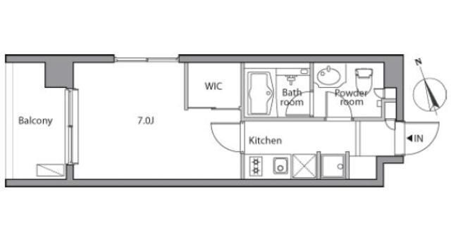 レジディア祐天寺の物件間取画像