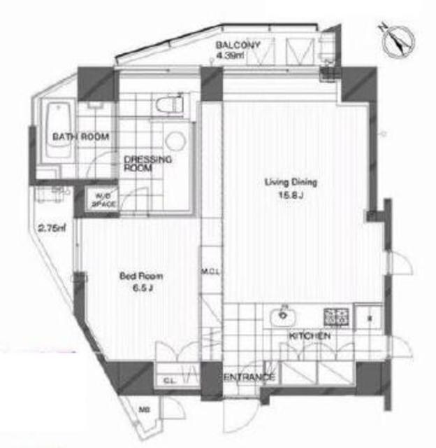 コートモデリア広尾の物件間取画像