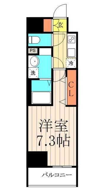 トラディティオ門前仲町の物件間取画像