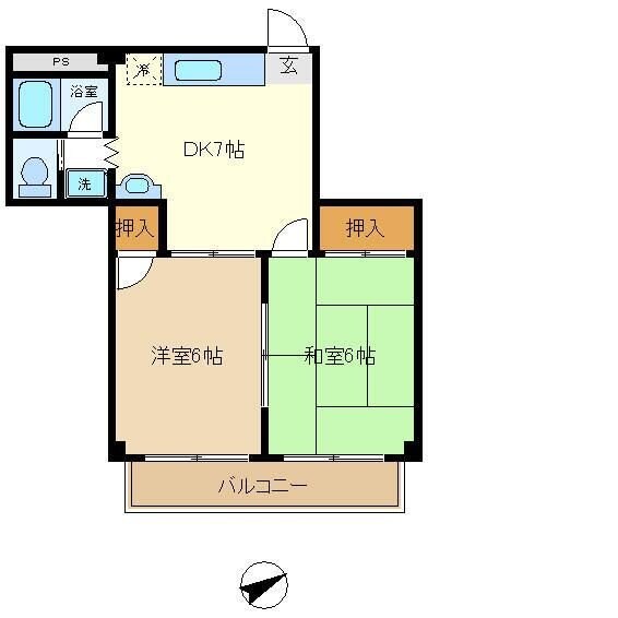 シェモア・モリタの物件間取画像