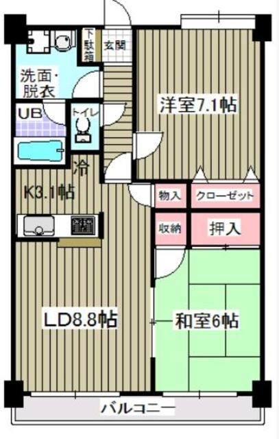 アウラ10の物件間取画像
