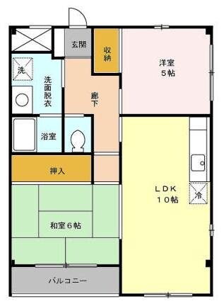 フォルテーヌ大杉の物件間取画像