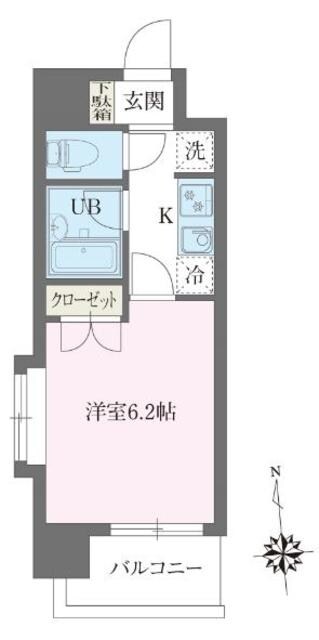 レジデンス門前仲町の物件間取画像