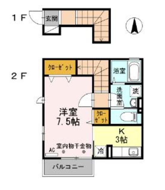ピヴォワーヌの物件間取画像