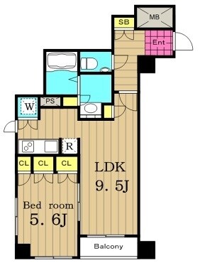 コンフォリア日本橋人形町ノースの物件間取画像