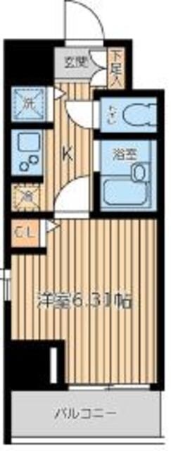 CITY SPIRE 新富町の物件間取画像