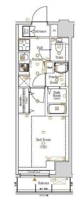 Log銀座東の物件間取画像