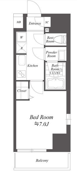 ラヴァンド大島の物件間取画像