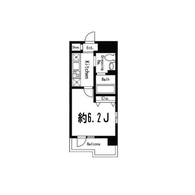 ドゥーエ西大島IIの物件間取画像