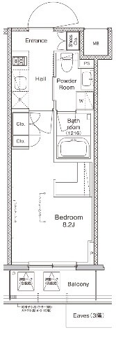 プラウドフラット木場IIの物件間取画像