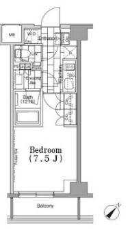 ONE ROOF FLAT TSUKISHIMAの物件間取画像