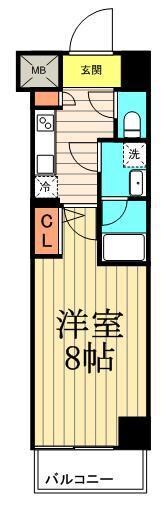 スパシエトラッド門前仲町の物件間取画像