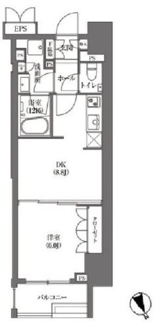 HAMACHO APARTMENTSの物件間取画像