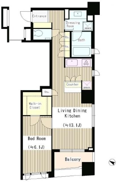 ブラディア日本橋水天宮の物件間取画像
