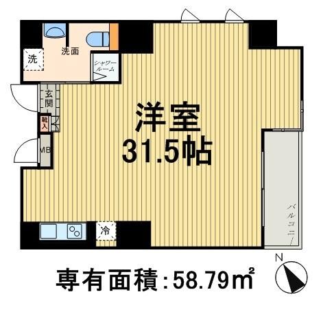 エグゼトゥール日本橋の物件間取画像