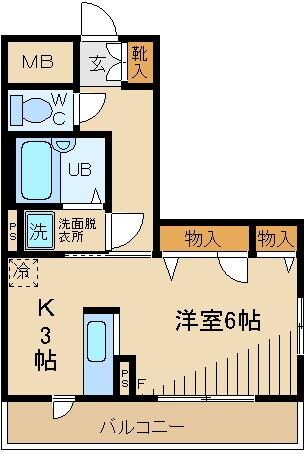 レグランナカノ6号館の物件間取画像