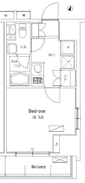 パークアクシス押上の物件間取画像