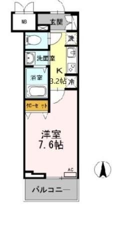 Rising Place Kameidoの物件間取画像