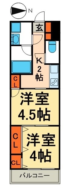 ルクレ東上野レジデンスの物件間取画像