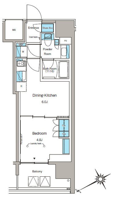 ルフォンプログレ蔵前プレミアの物件間取画像