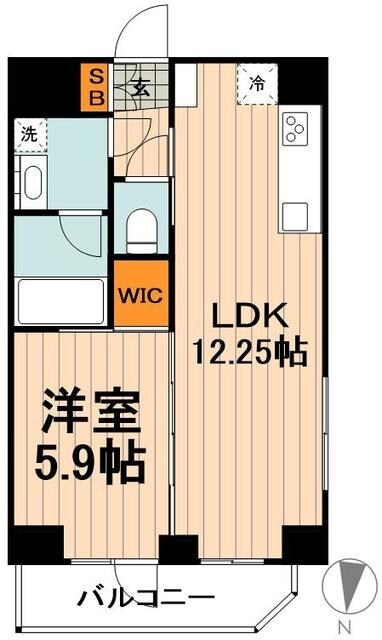 オーキッドレジデンス上野稲荷町IIの物件間取画像