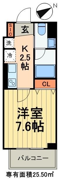 Lemuria浅草の物件間取画像