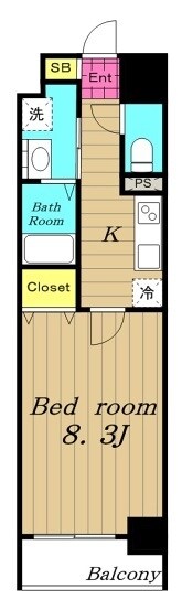 ランエージ新御徒町の物件間取画像