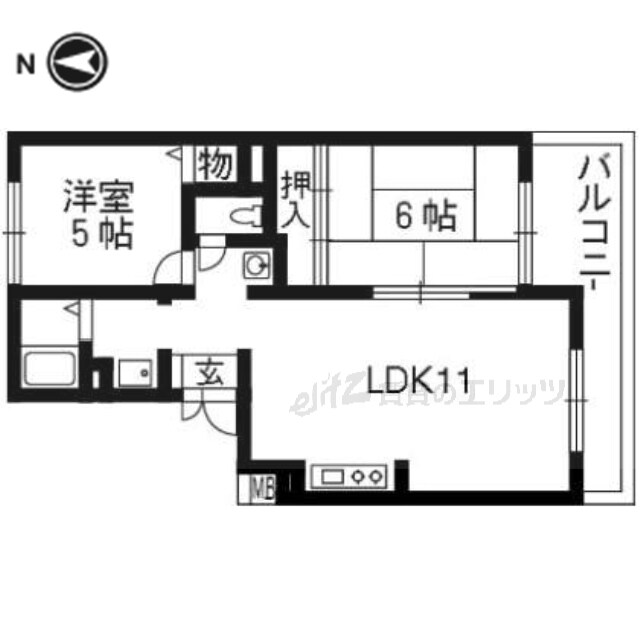髙井マンションの物件間取画像