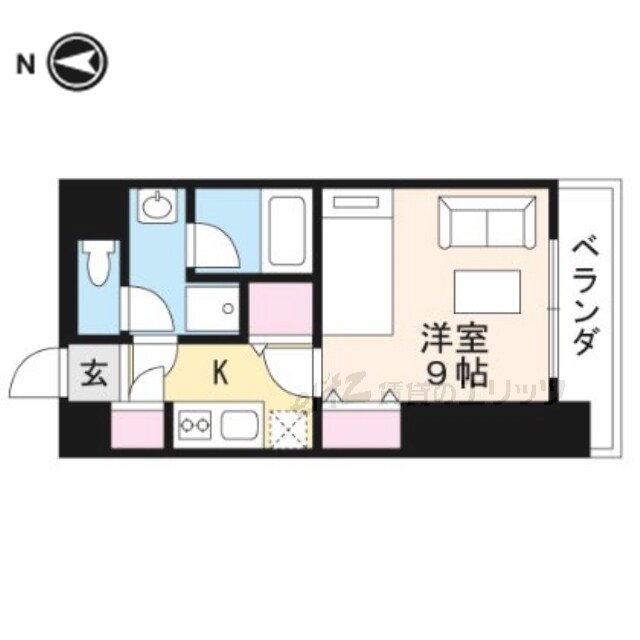 アスール江坂の物件間取画像