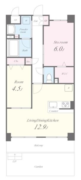 イニシオ山水の物件間取画像