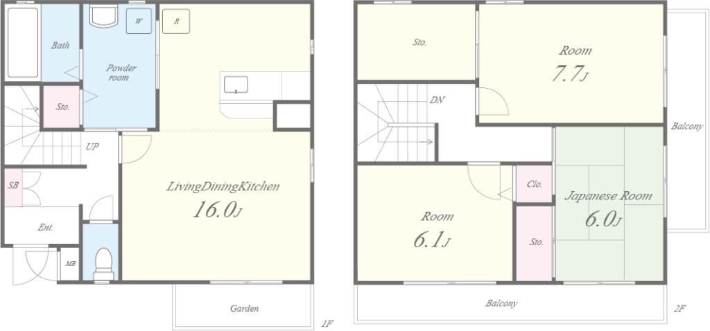 ジュネスト2番館の物件間取画像