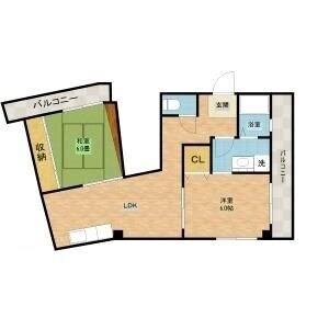 北清水マンションの物件間取画像