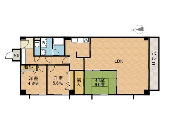 ラジュニール春日丘の物件間取画像