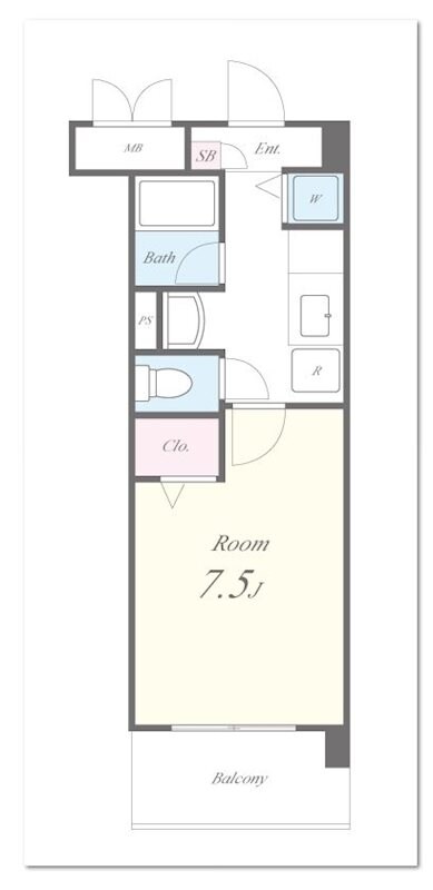 クローヴェーサウスタカハマの物件間取画像