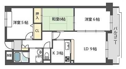 リアライズ安威の物件間取画像
