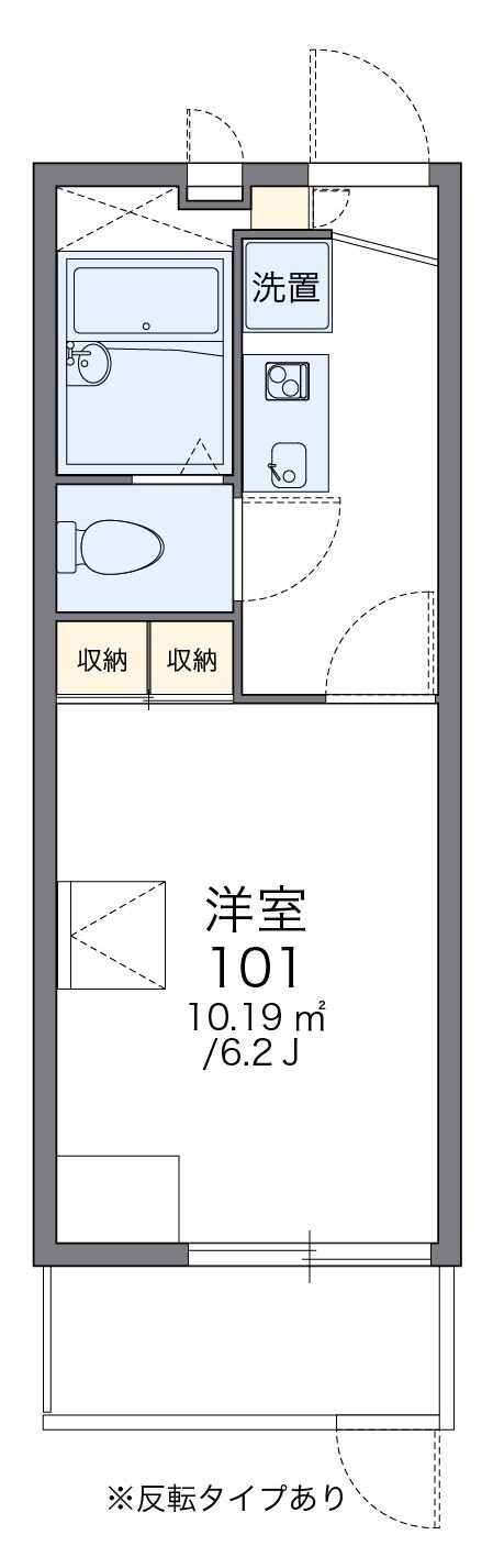 レオパレスラ・テールの物件間取画像