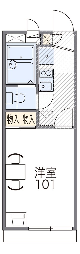 レオパレスOptim髙月の物件間取画像