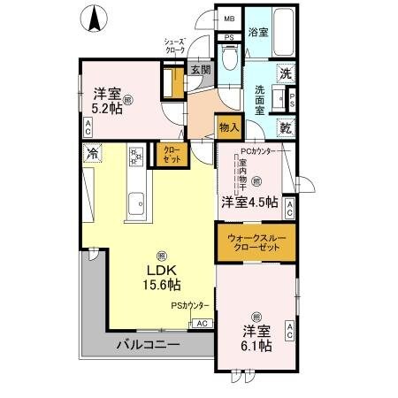 クラシスト泉町の物件間取画像
