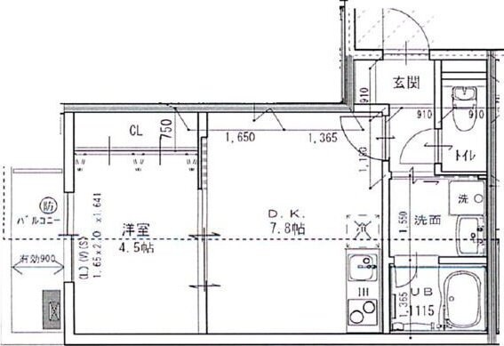 エテルナコート総持寺の物件間取画像