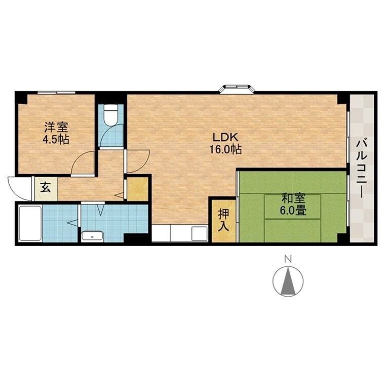 サンハイム杉林の物件間取画像