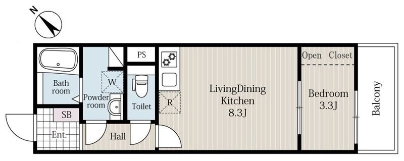 リブレメゾン淡路Iの物件間取画像