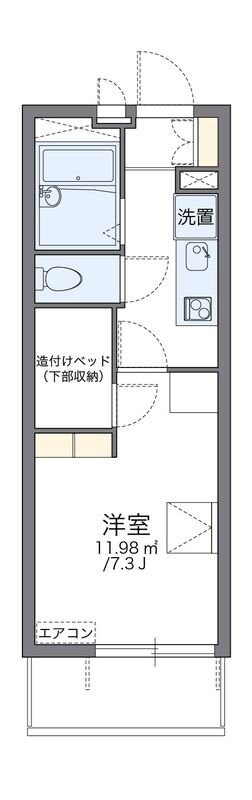 レオパレスリライズ淀の原の物件間取画像