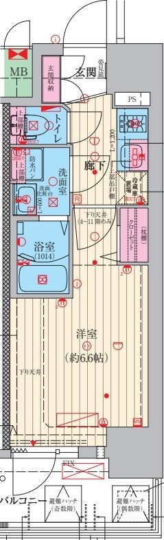 ファーストフィオーレ吹田レガーメの物件間取画像