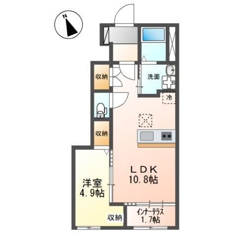 (仮称)茨木市宇野辺アパート新築工事の物件間取画像