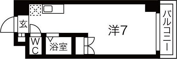 プレリュード江坂の物件間取画像